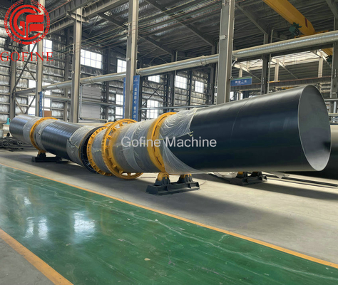 1.2×12 کود خشک کن چرخشی 3-5 تن در ساعت دستگاه تولید کود آلی