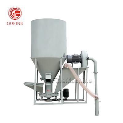 آسیاب عمودی مرغ میکسر 200kg/H آسیاب ذرت کارخانه فرآوری خوراک