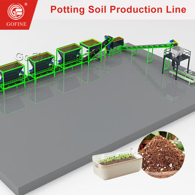 گلخانه تجاری خاک گلدان مخلوط کردن خاک گلدان