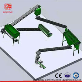 خط تولید کودهای ارگانیک پودری سازگاری قوی با رنگ سبز