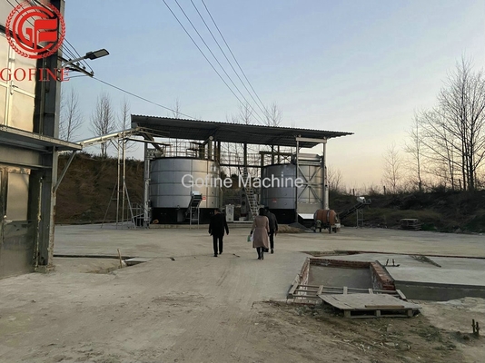 دستگاه تولید کود کمپوست هوازی 280M3 SUS304 مخزن تخمیر زیست توده